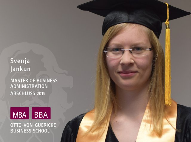 Svenja Jankun (MBA, Abschluss 2015)